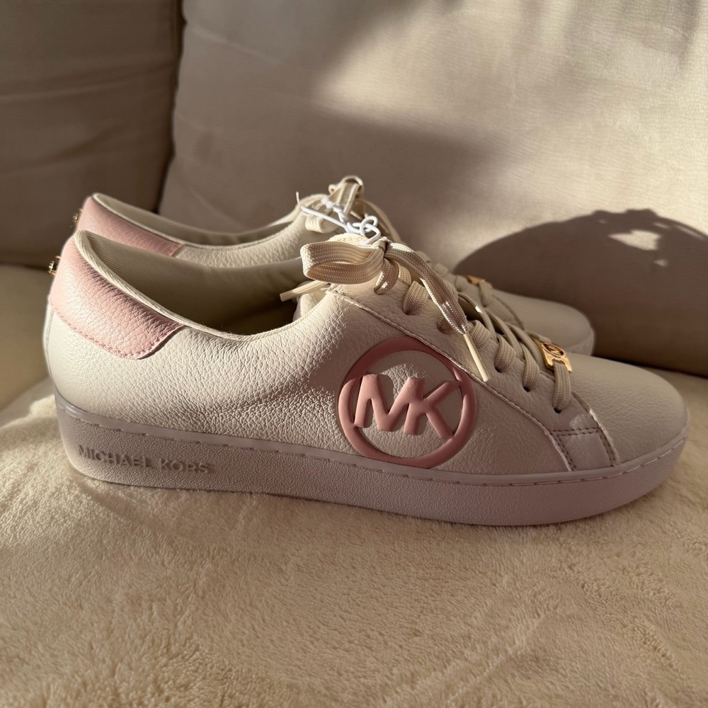 Michael Kors Pink and White Sneakers